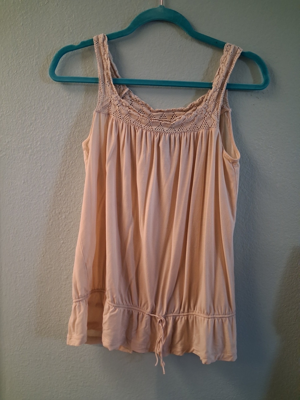 Express Cream Lace-Trim Sleep Chemise | Size M